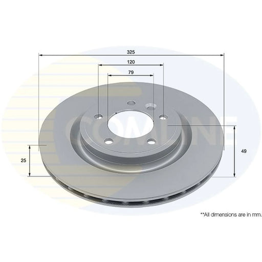 Comline 2 x Rear Brake Discs ADC5049V