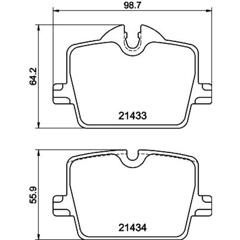 DON Rear Brake Pad Set PCP2021
