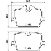 DON Rear Brake Pad Set PCP2021