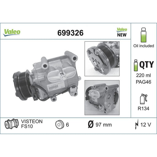 Valeo Air Conditioning Compressor 699326