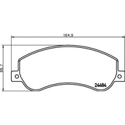DON Front Brake Pad Set PCP1287