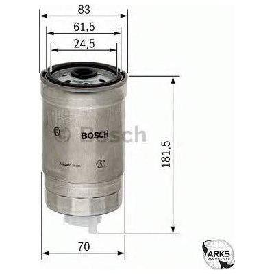 Genuine Bosch Car Fuel Filter N4184 Fits Vw Passat Tdi - 1.9 - 96-00 1457434184 Bosch  - Town Parts