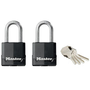 Master Lock Excell™ Weather Tough 45mm Padlock 4-Pin - Keyed Alike x 2