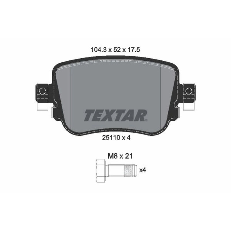 Textar Brake Pad Set 2511001