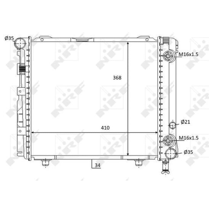 NRF Engine Radiator 59103