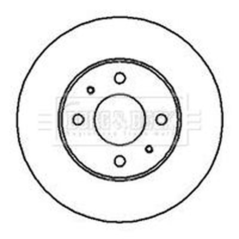 Borg & Beck 2 x Vented Front Brake Discs BBD4112