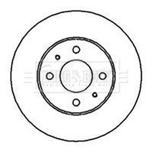 Borg & Beck 2 x Vented Front Brake Discs BBD4112