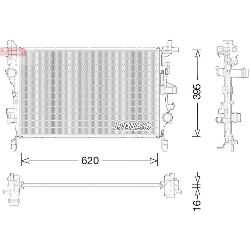 Denso Engine Radiator DRM09044