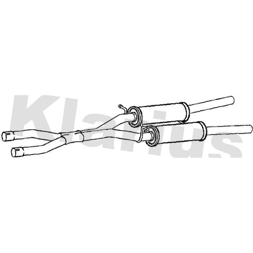 Klarius Box With Centre Pipe Centre VW691V
