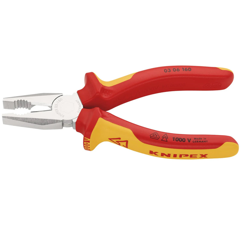 KNIPEX Combination Pliers 160mm VDE Insulated Cutting Tool