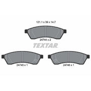 Textar Rear Brake Pad Set 2474401