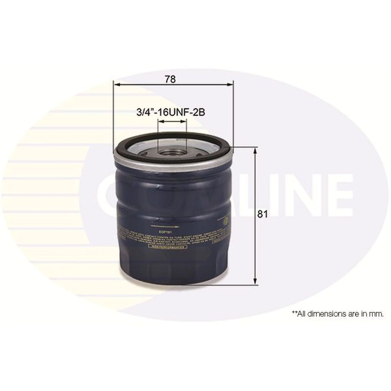 Comline Engine Oil Filter EOF181