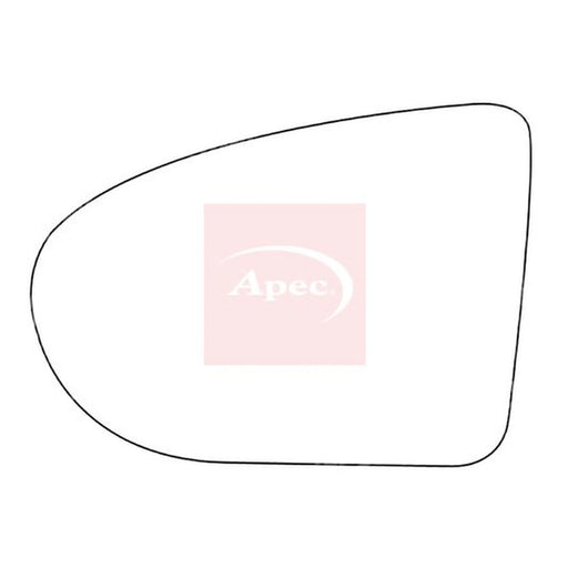 Apec Exterior Wing Mirror Glass Left AMS2153