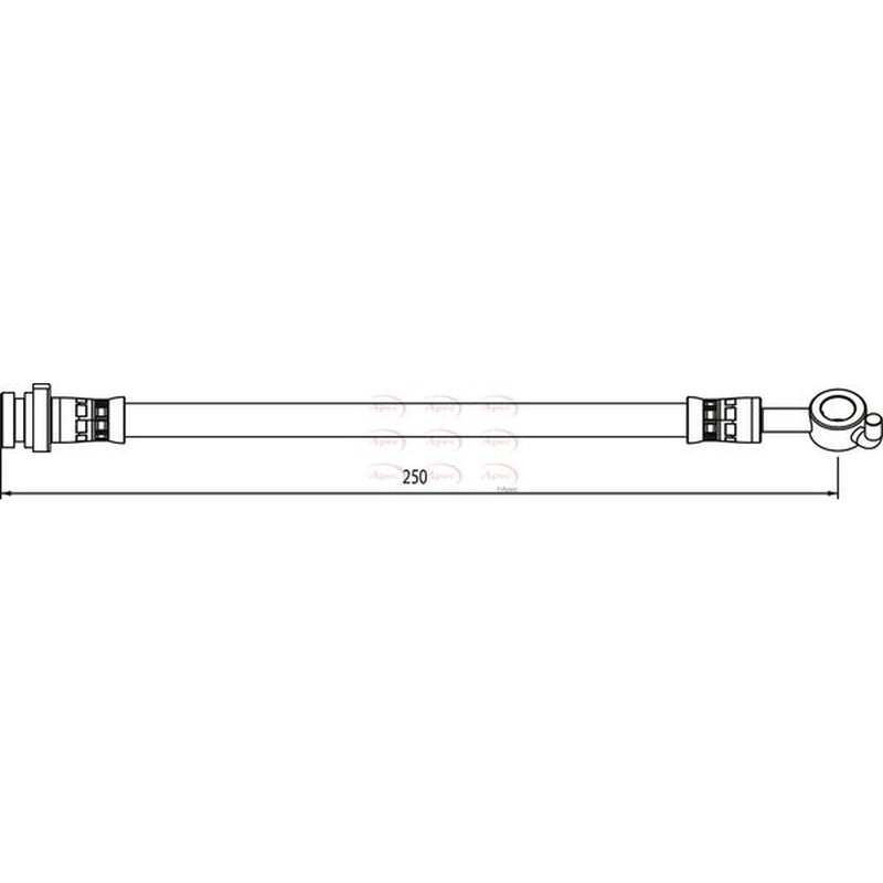 Apec Brake Hydraulic Hose Line Rear Right HOS4059