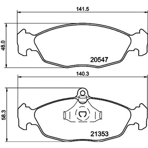 Mintex Front Brake Pad Set MDB1556