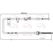 Apec Handbrake Cable Right Rear CAB1266