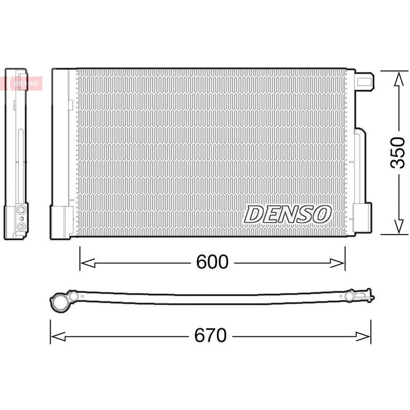 Denso Air Conditioning Condenser DCN01004