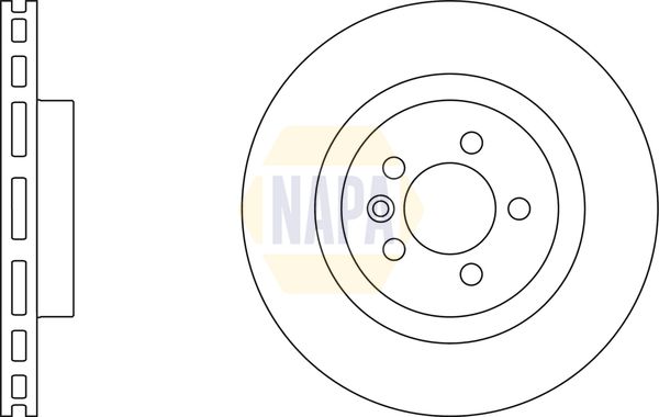 NAPA Front Brake Vented Discs & Pads fits LAND ROVER