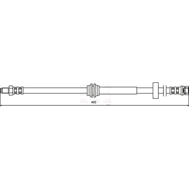 Apec Brake Hydraulic Hose Line Rear HOS3395