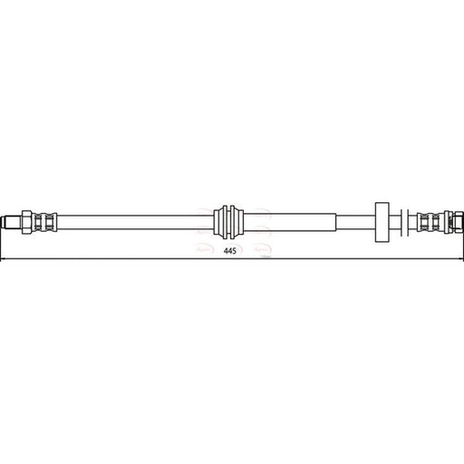 Apec Brake Hydraulic Hose Line Rear HOS3395