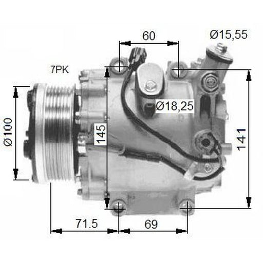 NRF Air Conditioning Compressor 32491