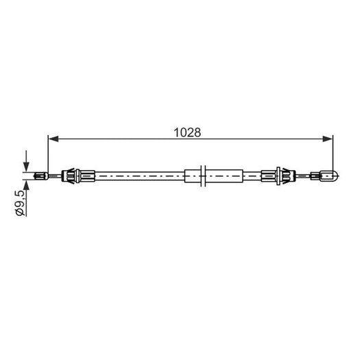 Bosch Handbrake Cable Rear 1 987 482 880