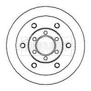 Borg & Beck 2 x Solid Front Brake Discs BBD5710S