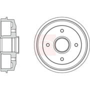 Apec Brake Drum Assembly Rear DRM9109