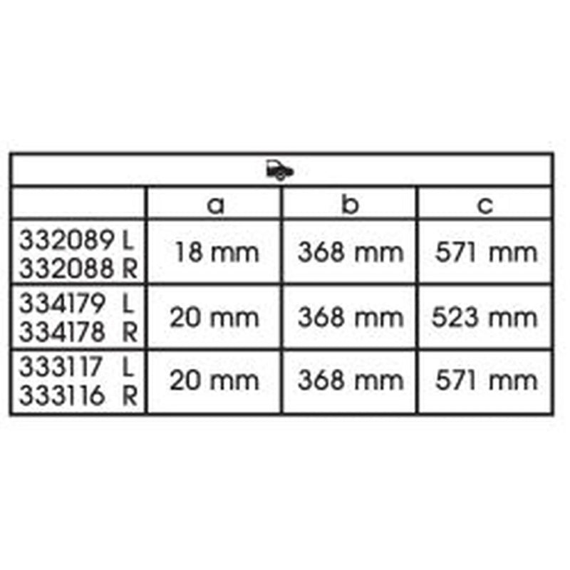 KYB Shock Absorber Damper Strut Rear Left 332089