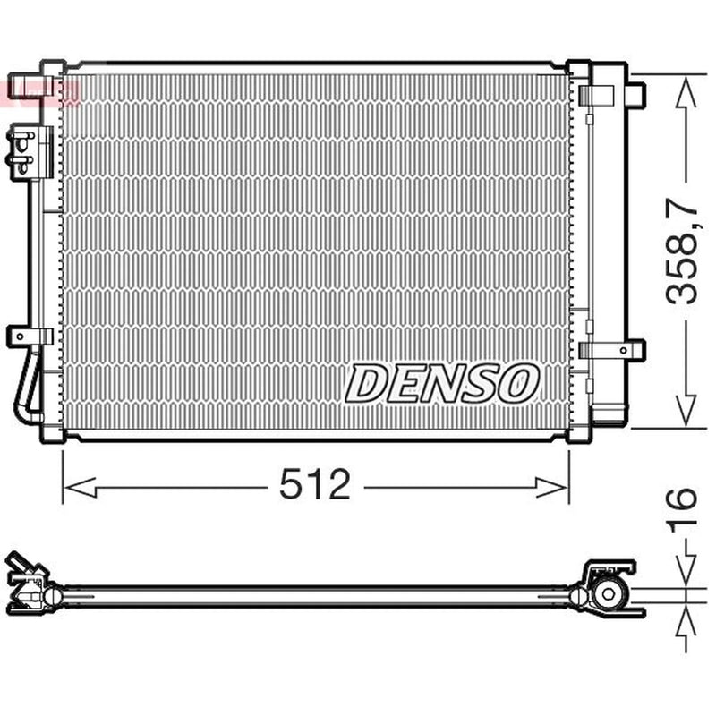 Denso Air Conditioning Condenser DCN41031