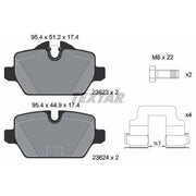 Textar Rear Brake Pad Set 2362303