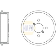 NAPA Brake Drum Assembly Rear NDR1009