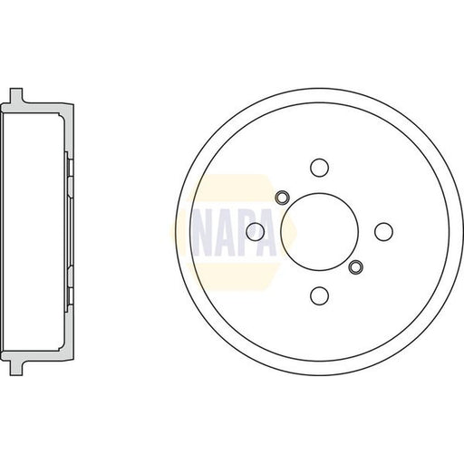 NAPA Brake Drum Assembly Rear NDR1009