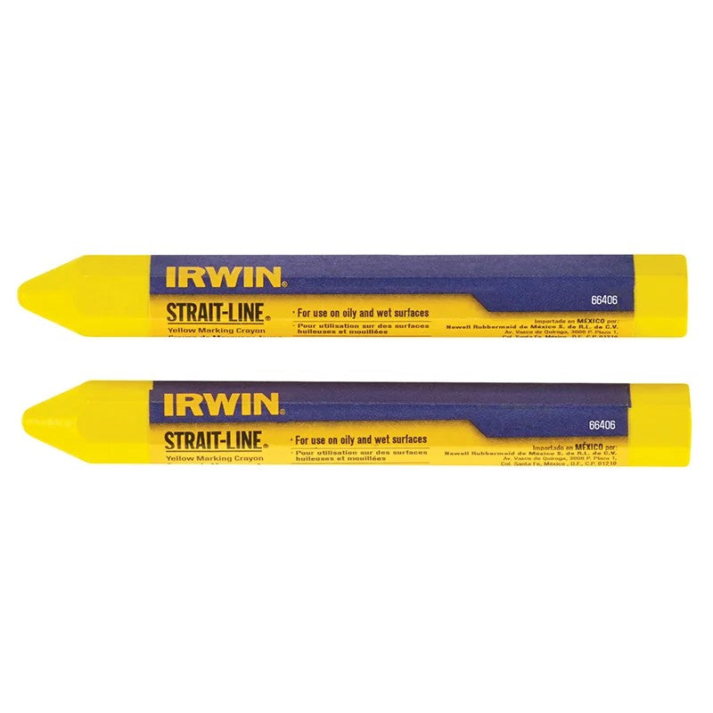 IRWIN® STRAIT-LINE® Crayon Yellow (Card 2) - T666062