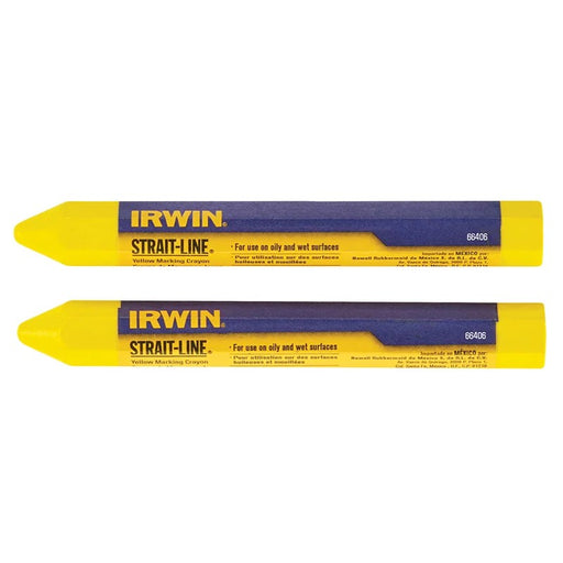 IRWIN® STRAIT-LINE® Crayon Yellow (Card 2) - T666062