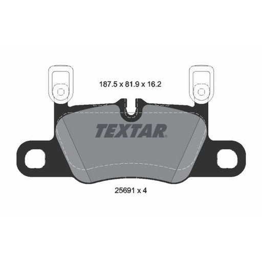 Textar Rear Brake Pad Set 2569103
