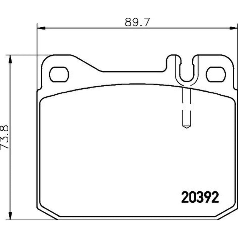 Mintex Front Brake Pad Set MDB1114