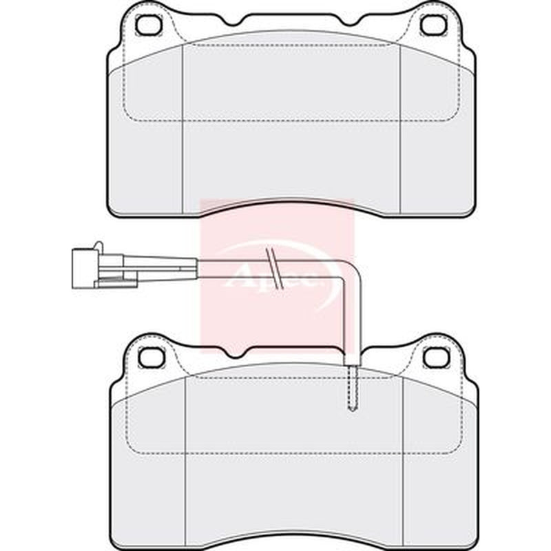 Apec Front Brake Pad Set PAD1050