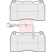 Apec Front Brake Pad Set PAD1050
