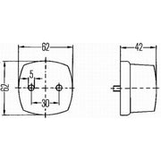 Hella Lamp Po Sw Right 2PF 004 081-001 18-3410532 2PF 004 081-001