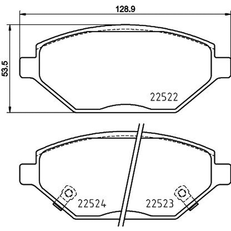 Mintex Front Brake Pad Set MDB3937