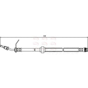 Apec Brake Hydraulic Hose Line Front HOS3673