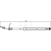 Apec Brake Hydraulic Hose Line Front HOS3673