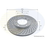 Comline 2 x / Front Brake Discs ADC2898VL