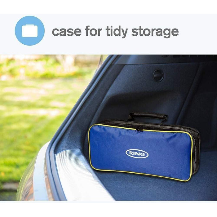 Ring RCT2 9 Piece Emergency Car Kit, with Universal Spare Bulb Kit, Booster Cabl Ring  - Town Parts