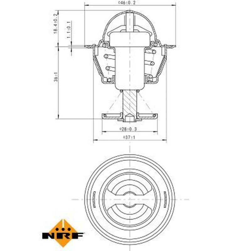 NRF Thermostat,Coolant 725109