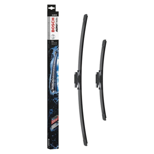 Bosch A423S Aerotwin Front Wiper Blades Set For Citroen C3 Ii Renault Laguna Iii Bosch  - Town Parts