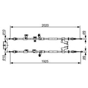 Bosch Handbrake Cable Centre 1 987 482 709