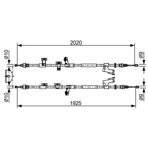 Bosch Handbrake Cable Centre 1 987 482 709