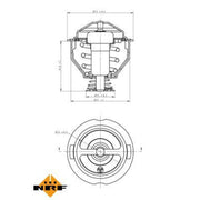 NRF Thermostat,Coolant 725090